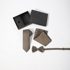 3pc Men's Vintage Cashew Gift Tie Set