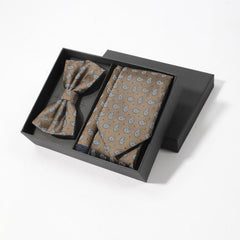 3pc Men's Vintage Cashew Gift Tie Set