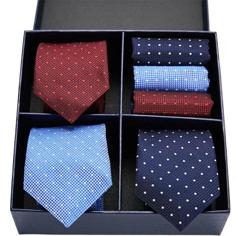 Men's Classic Business Multicolor Tie Set