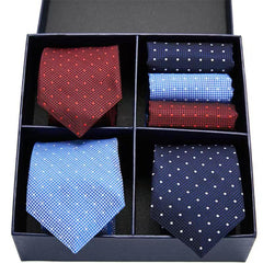 Men's Classic Business Multicolor Tie Set