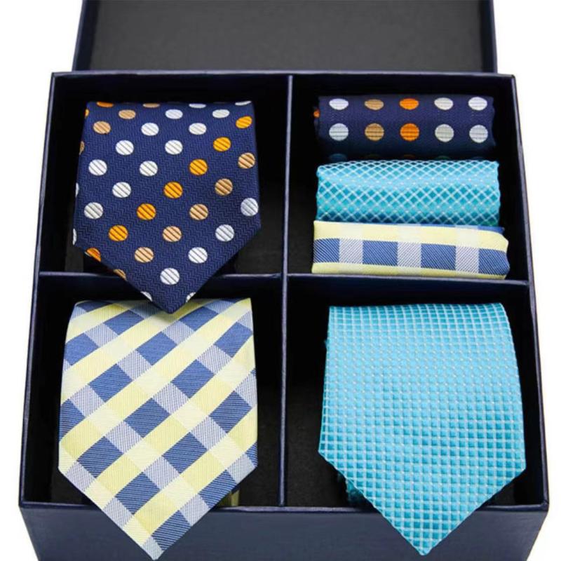 Men's Classic Business Multicolor Tie Set