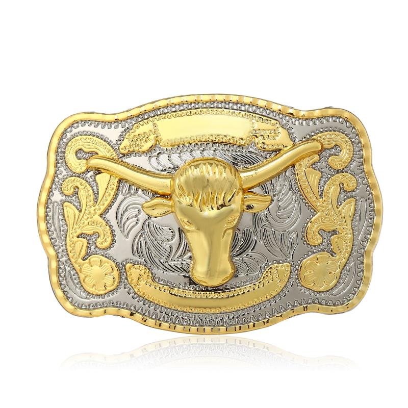 Western Cowboy Hip Hop Chicken Cow Belt Buckle