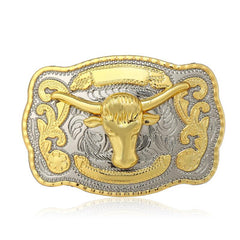 Western Cowboy Hip Hop Chicken Cow Belt Buckle
