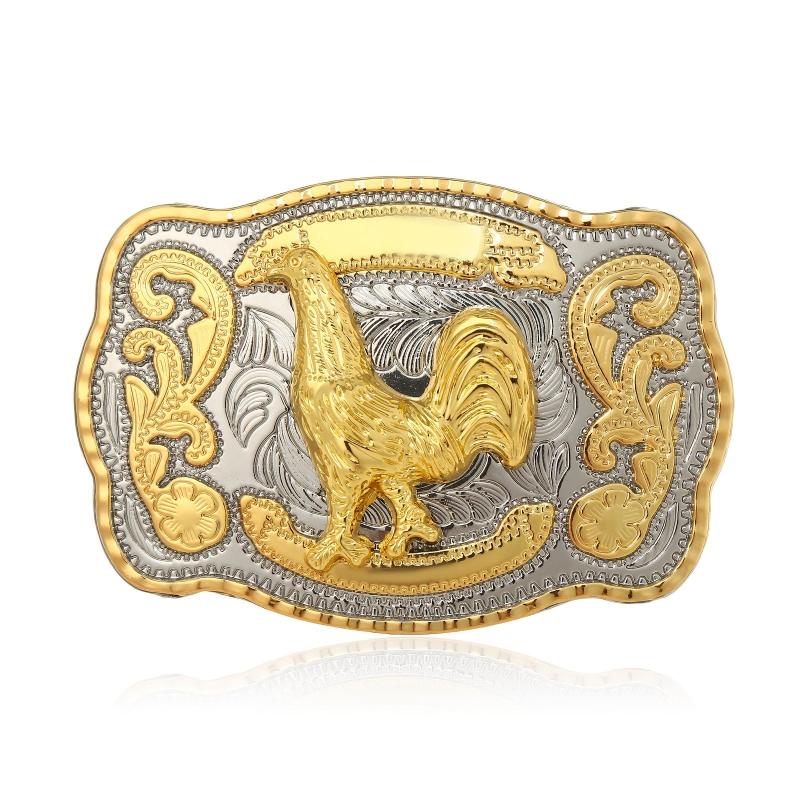Western Cowboy Hip Hop Chicken Cow Belt Buckle