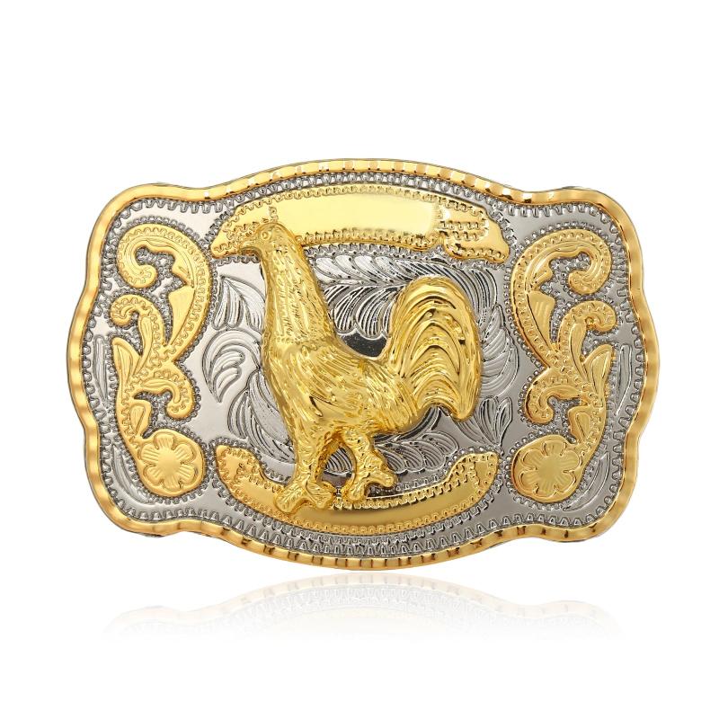 Western Cowboy Hip Hop Chicken Cow Belt Buckle