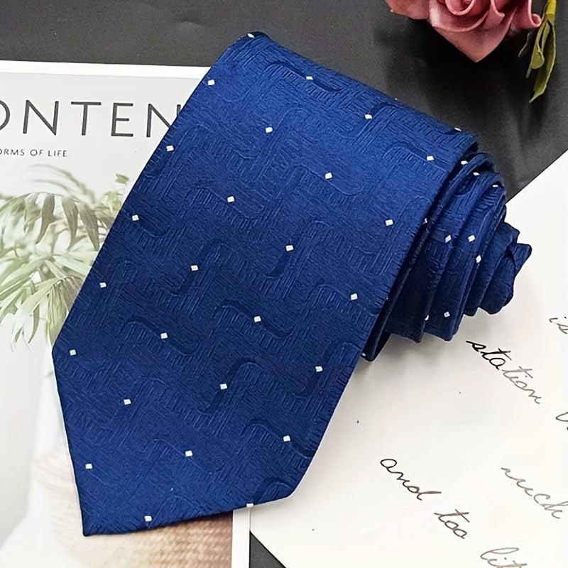 Men's Business Suit Hand Tied Tie Pattern Formal Suit 3 15inch Wide Tie