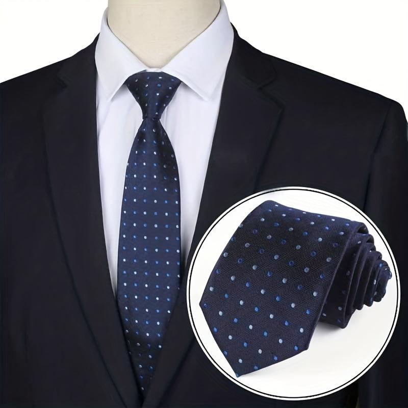 Men's Business Suit Hand Tied Tie Pattern Formal Suit 3 15inch Wide Tie