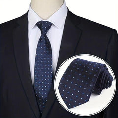 Men's Business Suit Hand Tied Tie Pattern Formal Suit 3 15inch Wide Tie