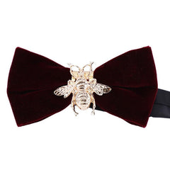 Groom Velvet Bow Tie For Wedding Bee Decor Bow Ties