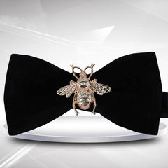 Groom Velvet Bow Tie For Wedding Bee Decor Bow Ties