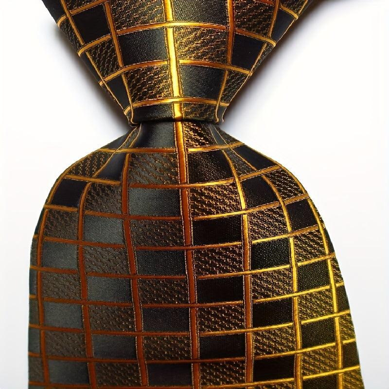 Men's Plaid Jacquard Woven Necktie