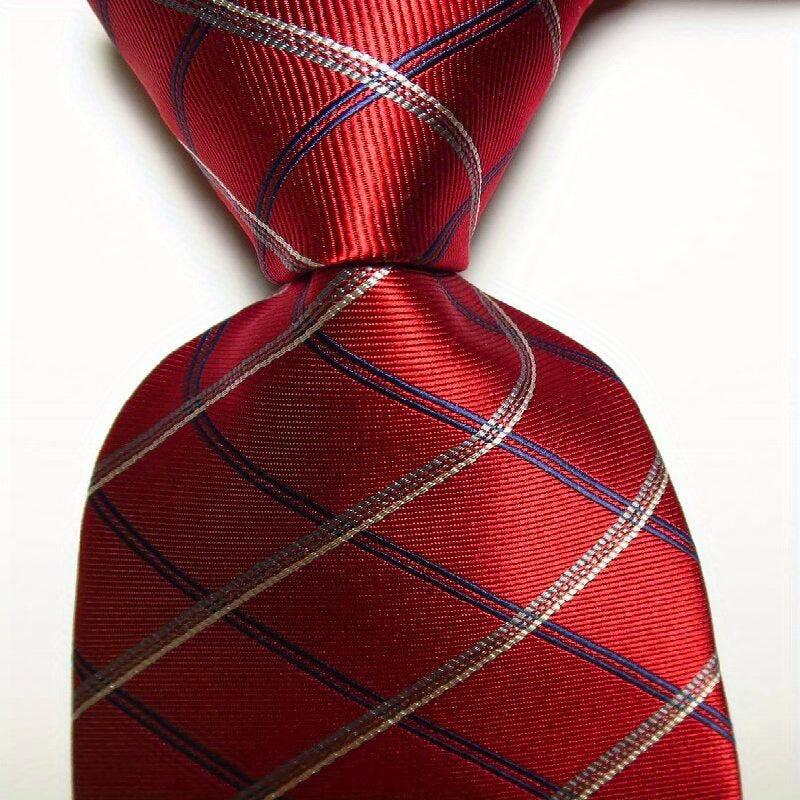 Men's Plaid Jacquard Woven Necktie