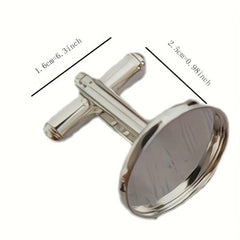 Punisher Skull Men's Cufflinks Round Button