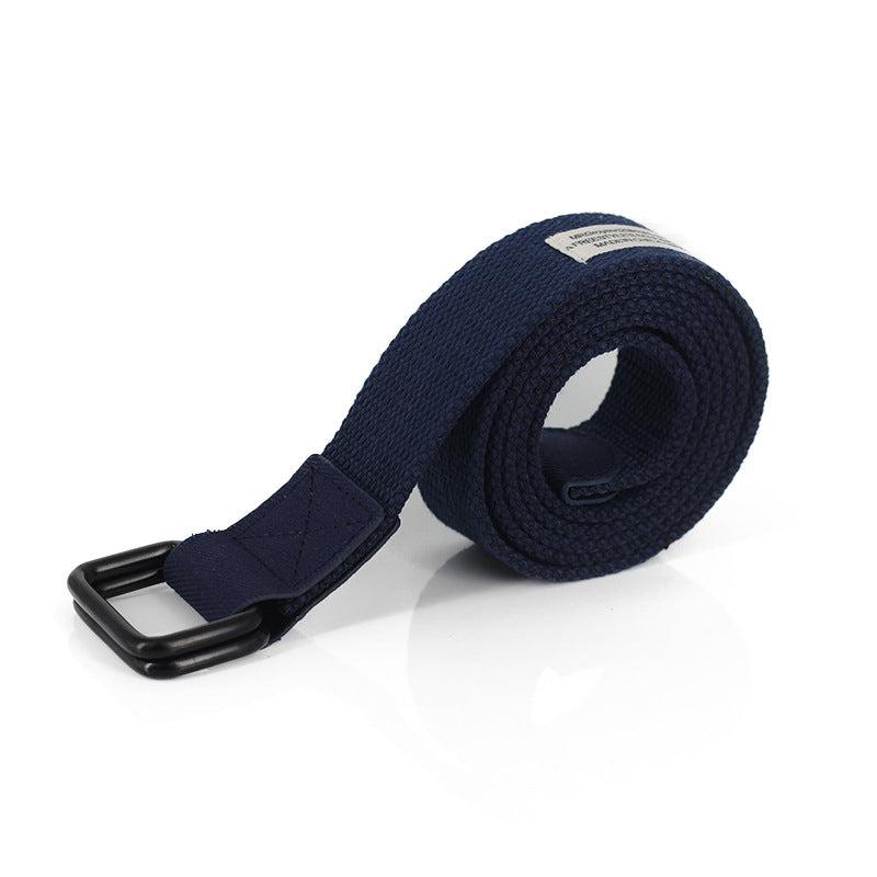 Canvas Belt Double Ring Buckle Young Students Clothing Accessories