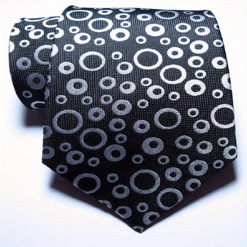Red Jacquard Woven Paisley Tie Men's Necktie Set
