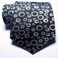 Red Jacquard Woven Paisley Tie Men's Necktie Set