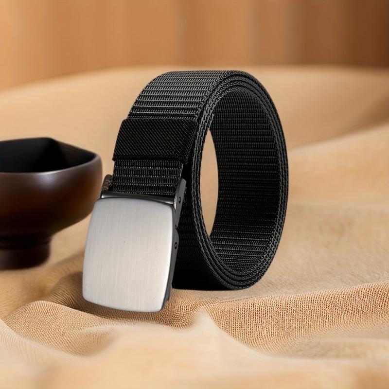 Men's Automatic Buckle Tape Belt Nylon Tactical Belt