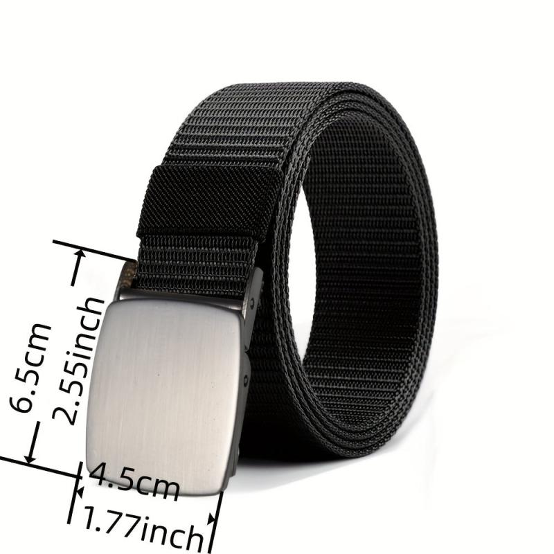 Men's Automatic Buckle Tape Belt Nylon Tactical Belt