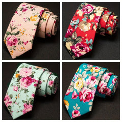 Men's Floral Ties for Party Wedding