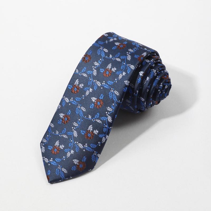 Men's Formal Jacquard Small Floral Necktie