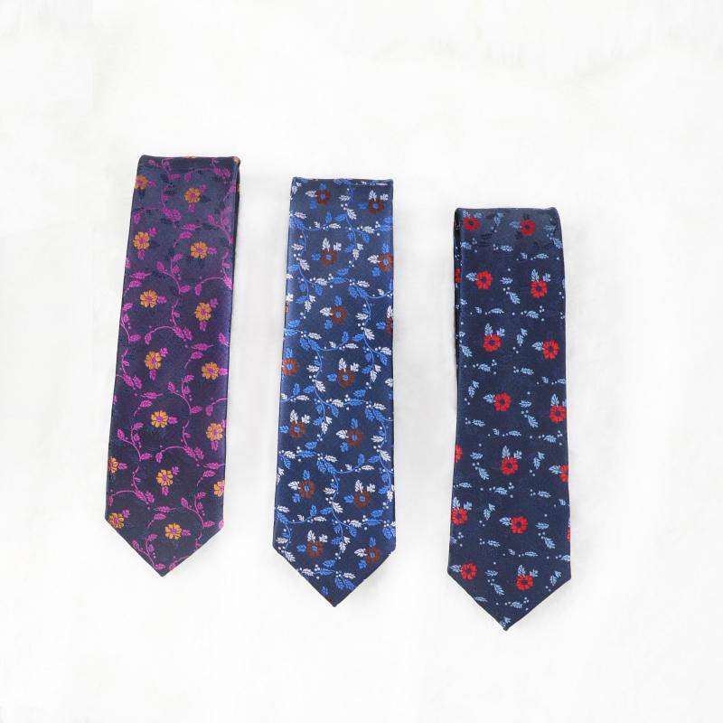 Men's Formal Jacquard Small Floral Necktie