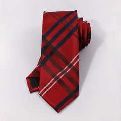 Men's Casual Plaid Striped Necktie