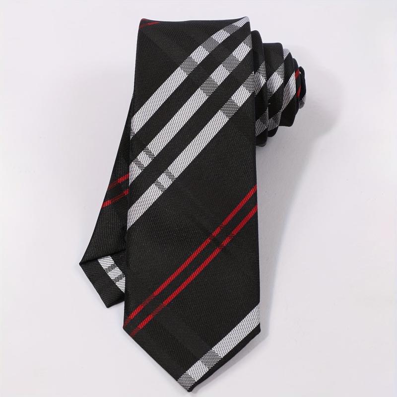 Men's Casual Plaid Striped Necktie
