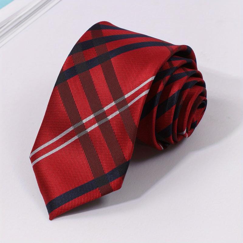 Men's Casual Plaid Striped Necktie