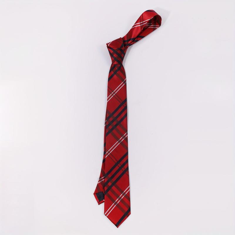 Men's Casual Plaid Striped Necktie