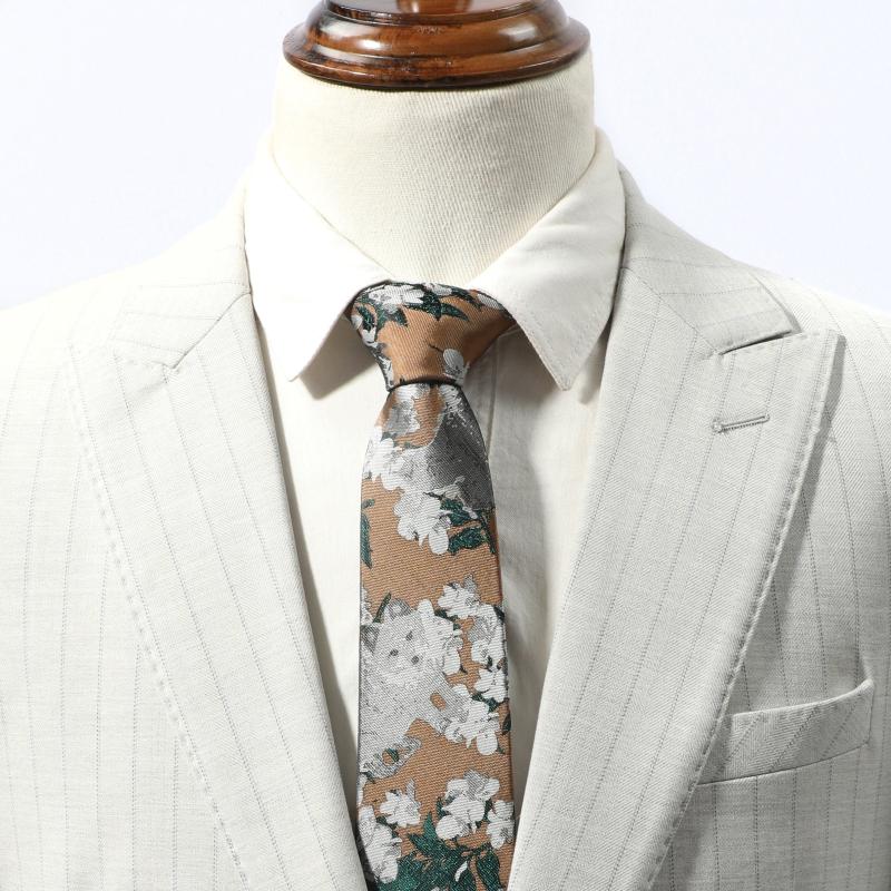 Men's Flower Necktie for Party Dating Wedding