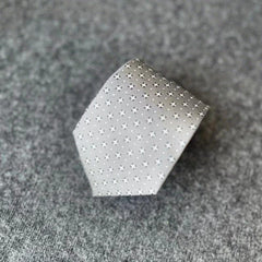 Vintage Gray Tie Pocket Square & Cufflink Set Business Party Wedding
