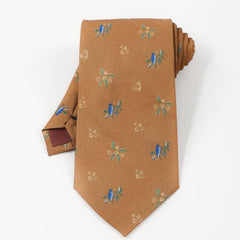 Men's Bird Floral Pattern Necktie - Clothing Decor