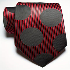 Red Golden JACQUARD WOVEN Men's 3.54inch Necktie Set
