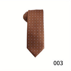 Orange Yellow Business Necktie Men's Formal Polyester Silk