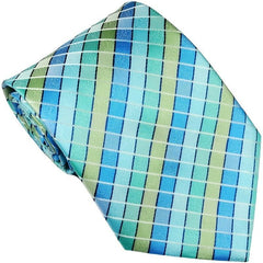Men's Yellow Plaid Checks Classic Necktie for Business & Social Occasions