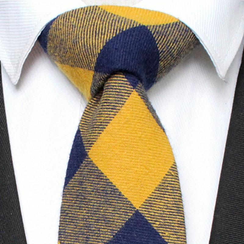 Men's Plaid Tie for Daily Business Party