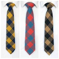 Men's Plaid Tie for Daily Business Party