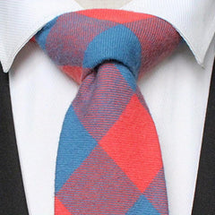 Men's Plaid Tie for Daily Business Party