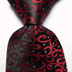Paisley Tie Men's Necktie Set Yellow Red JACQUARD WOVEN