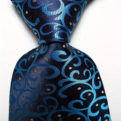 Paisley Tie Men's Necktie Set Yellow Red JACQUARD WOVEN