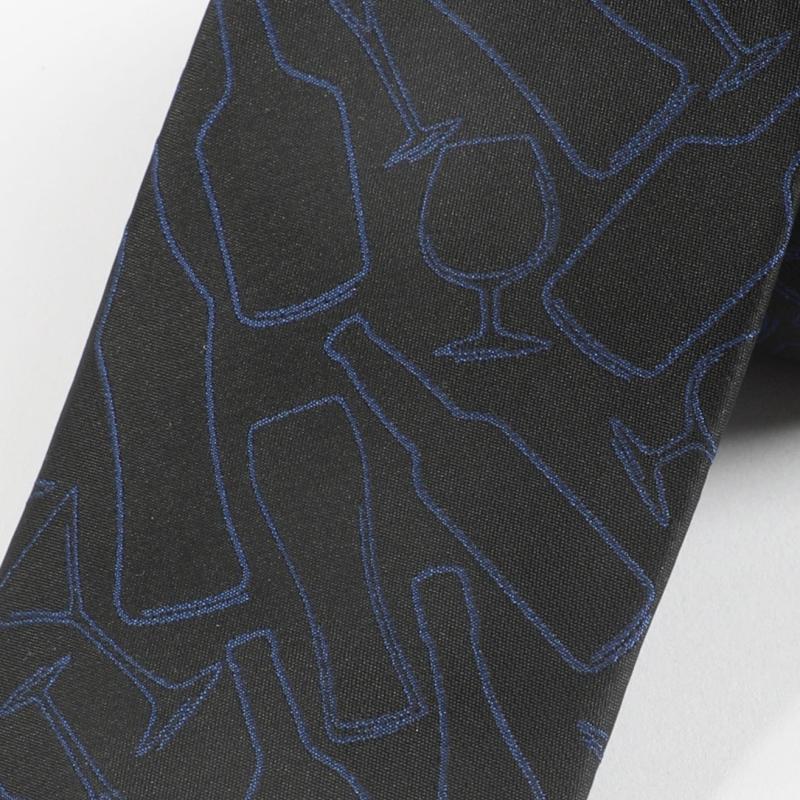 Men's Business Wine Glass Bottle Pattern Tie