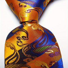 Men's Paisley Tie Floral Neckties For Wedding Party Meeting Business Outfit
