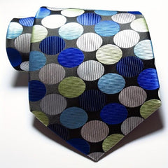 Classic Check Dot Red Green Pink JACQUARD WOVEN Men's Tie Necktie