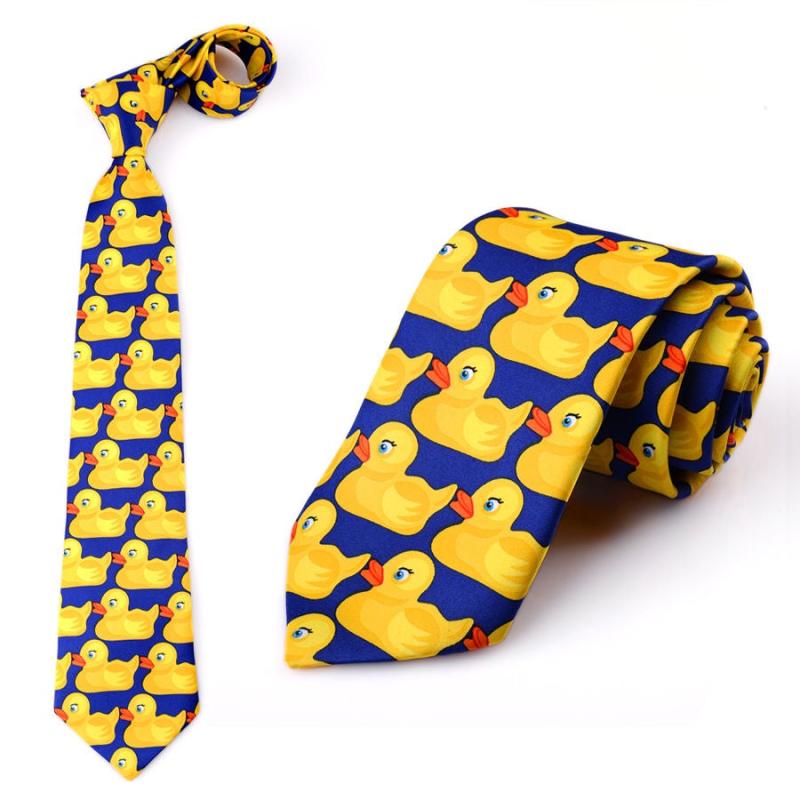 Funny Yellow Duck Tie Groomsmen Formal Dress Gift