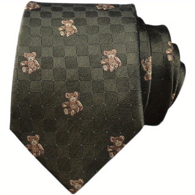 Silk Tie Cashew Nut Little Bear Wide Hand Tie