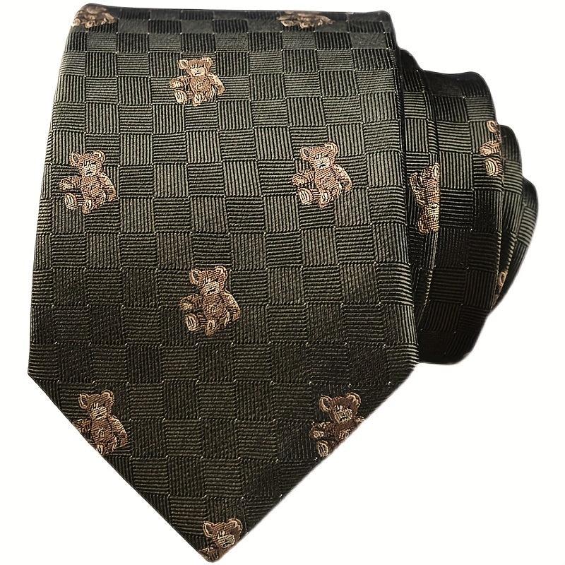 Silk Tie Cashew Nut Little Bear Wide Hand Tie