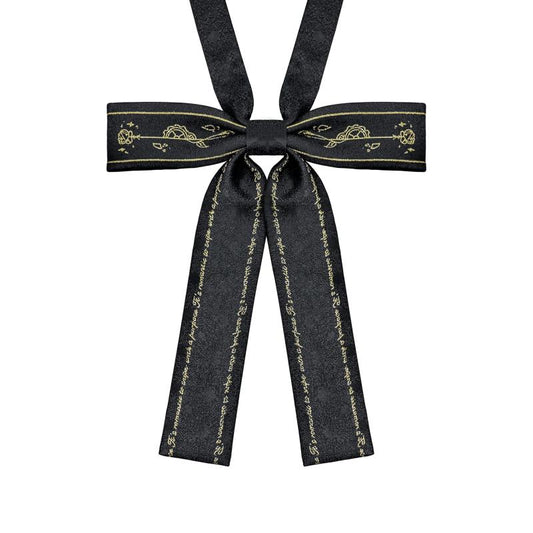 Rose Print Men's Business Casual Tie Bow Tie