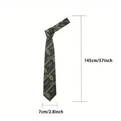 Rose Print Men's Business Casual Tie Bow Tie