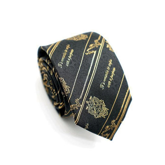 Rose Print Men's Business Casual Tie Bow Tie
