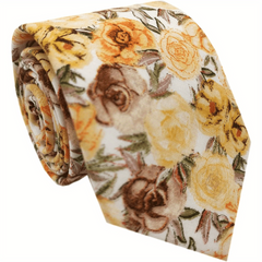 Men's Floral Neck Tie For Weddings Groom Groomsmen Dances